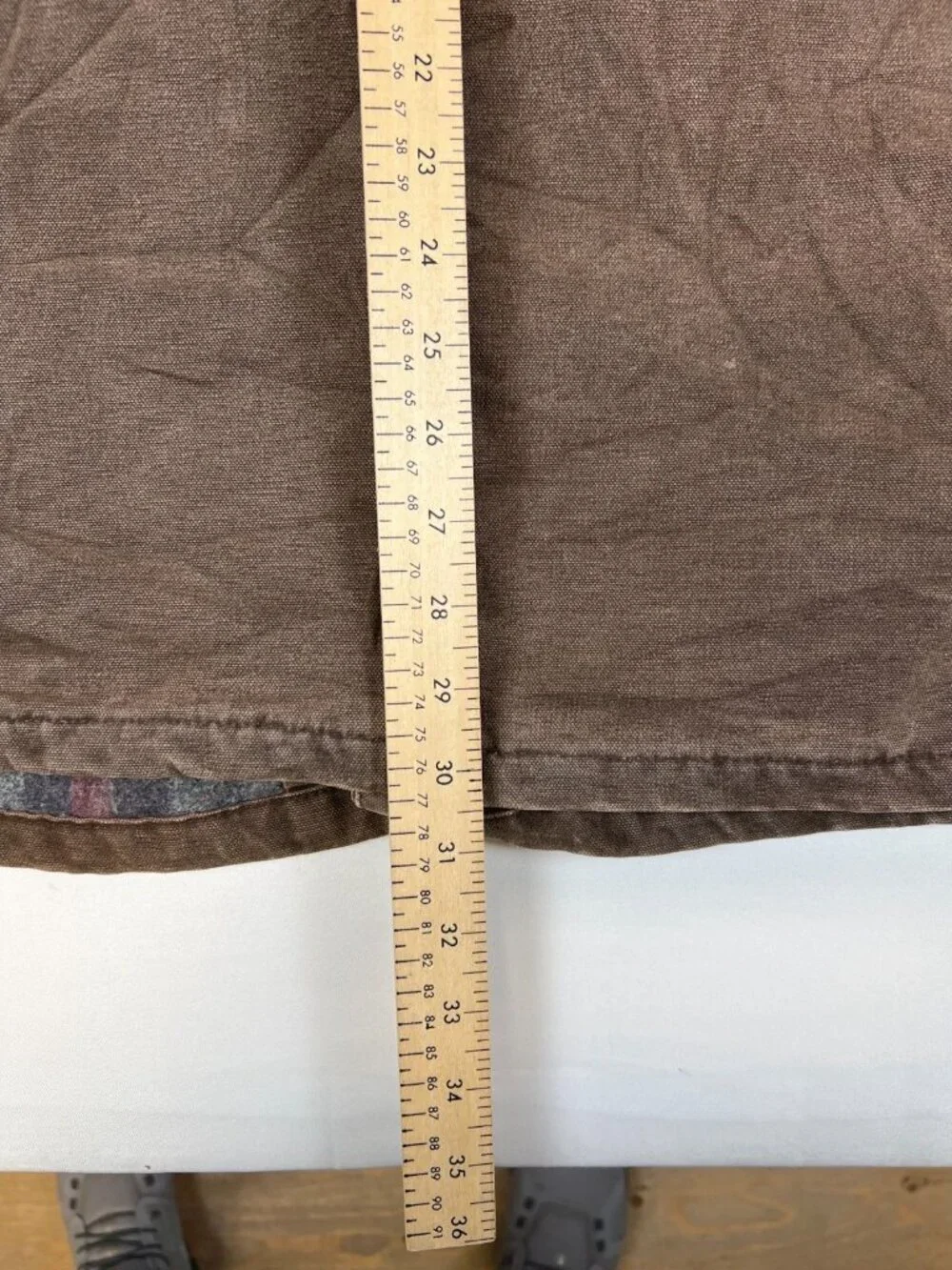 Vintage Carhartt Men 2XL Made in USA Sandstone Chore Coat Brown C58 CHT Blanket - Picture 8 of 11